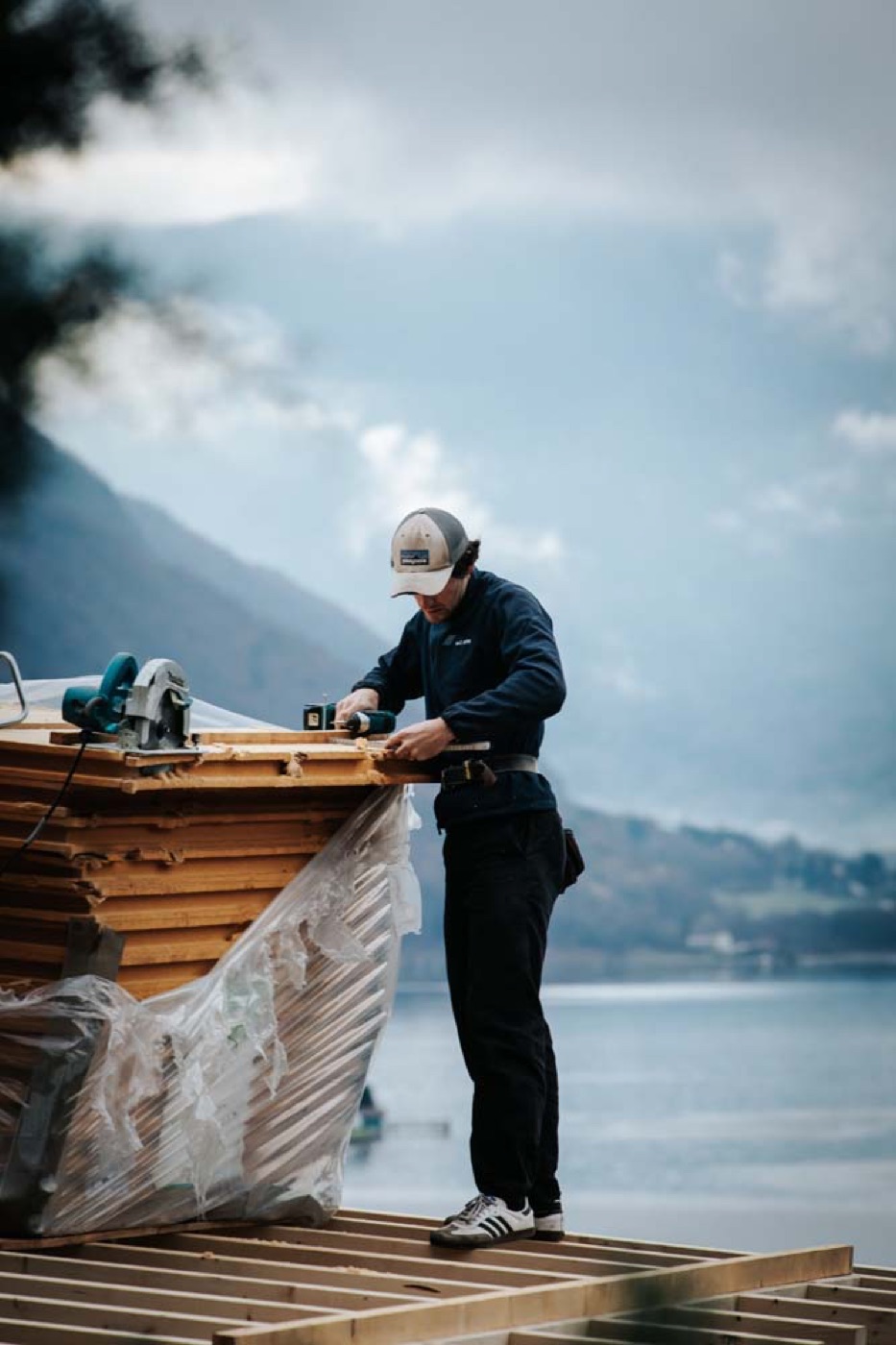Chantier ALC BOIS au bord du lac d’Annecy